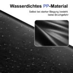 NEWYES Dokumentenmappe A4 mit 30 Klarsichthüllen – Wasserabweisendes Kunstleder, Schwarz – Bild 3