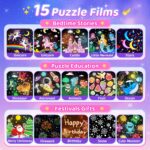 One Fire Sternenhimmel Projektor mit 15 Films, Bluetooth & Fernbedienung – Nachtlicht für Kinder ab 1 Jahr – Bild 3
