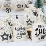 Papierdrachen Adventskalender 2026 – 24 Stoffsäckchen mit Holzklammern & Juteband – Bild 7