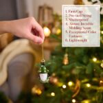 Valery Madelyn Weihnachtskugeln Set 40er – Bruchsichere Christbaumkugeln Bronze & Grün – Bild 6