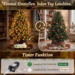 SALCAR 2m Christbaumbeleuchtung mit 280 LEDs – Warmweiss Überwurf für 150-240cm Tannenbaum – Bild 3