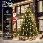 ELKTRY 400 LED Weihnachtsbaum Lichterkette mit 60 Sternen & Fernbedienung – 3-Min.-Montage – Bild 7