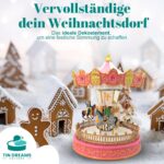 TIN DREAMS Weihnachtskarussell mit LED-Beleuchtung, Musik & Bewegung – Handgefertigte Dekoration – Bild 5