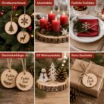 Truevaste 20er Set Holzscheiben Ø14-15cm, 10mm Dick – Unbehandelte Kiefernholz-Baumscheiben für Lasergravur & Deko – Bild 9