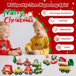 Facairzd Adventskalender 2026 Holz Eisenbahn mit Magneten – 24 Tage Weihnachtsspass für Kinder ab 3 Jahren – Bild 6