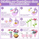 Charmofun DIY Blumen Bastelset – Kreatives Basteln für Kinder ab 3 Jahren – Bild 5