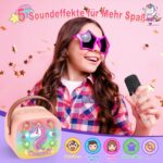 Dislocati Karaoke Maschine mit 2 Mikrofonen – Bluetooth Karaoke Set für Kinder 3-12 Jahre – Bild 4