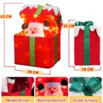 DELICHTER Selbstöffnende Weihnachtsgeschenkbox mit 48 LEDs, Musik & Bewegungssensor – 28×18×30 cm – Bild 2