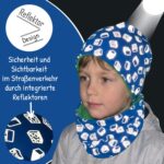 HECKBO Kinder Mütze & Loop Schal Set 48-54 cm – 360° Reflektoren & Fleece für Winter – Bild 5