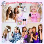 Dislocati Karaoke Maschine mit 2 Mikrofonen – Bluetooth Karaoke Set für Kinder 3-12 Jahre – Bild 6