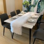 Kunstfell-Tischläufer Weiss 30 x 120 cm – Flauschige Weihnachtsdeko für Esstisch – Bild 8