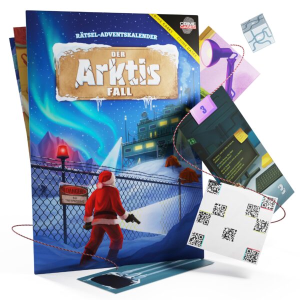 CRIMECASES Rätsel-Adventskalender 2026 «Der Arktis Fall» – 24 Escape Room Rätsel mit Hörspiel ab 14 Jahren