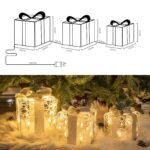 DELICHTER LED Weihnachtsboxen 3er Set – Acryl Dekoleuchten für innen & aussen – Bild 2