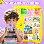 HiMont Kinder-Sofortbildkamera 1080P mit 32GB & Druckpapier – Violett – Bild 5