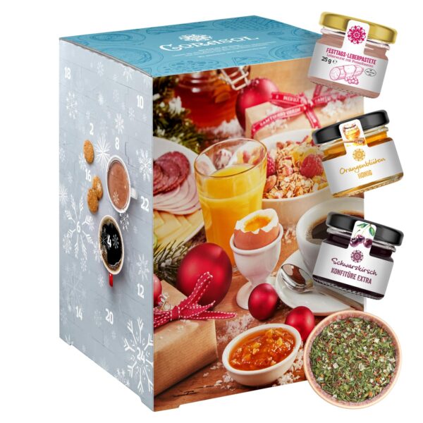 Corasol Premium Frühstücks-Adventskalender 2026 – 24 Gourmet-Highlights für täglich Neues