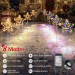 Quntis 4er LED Weihnachtsstern-Set 216 LEDs – IP65 Aussendeko mit Timer & 8 Leuchtmodi – Bild 2