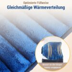 Comfytemp Wärmekissen 1,2kg mit Leinsamen & Tonperlen – Mikrowellen-Heizgürtel für Rücken & Bauch – Bild 4