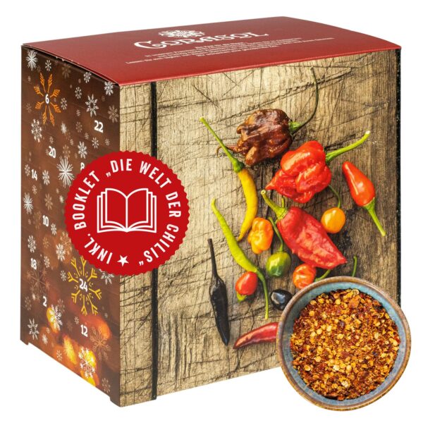Corasol Premium Chili Adventskalender 2026 – 24 Sorten bis 1,5 Mio. Scoville