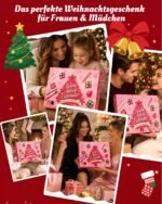 Leapio Beauty Adventskalender 2026 – 24 Tage Make-up Set mit Lidschatten, Rouge & Pinseln – Bild 7
