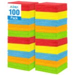 AIDEA Mikrofasertücher 100er Set 30x30 cm – Fusselfreie Reinigungstücher für Auto & Haushalt