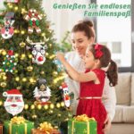 MOONTOY Adventskalender Weihnachtsornamente Bausteine Set – 12-teilig mit 498 Bausteinen – Bild 4