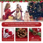 COSTWAY 3er Set LED Geschenkboxen – Beleuchtete Weihnachtsdeko mit Timer für Innen & Aussen – Bild 3