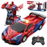 Kssvzz Spider Transform RC Auto mit One-Key Transformation – 2.4GHz Roboter Ferngesteuertes Spielzeug ab 3 Jahren