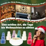 DECO EXPRESS Adventskalender 2026 mit 24 Teelichtern – Weihnachtsdeko mit Keramikhalter – Bild 4