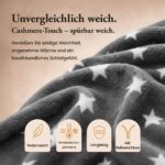 MALIKA Wende-Bettwäsche 135x200cm Cashmere Touch Nicky-Teddy Plüsch – Winterbettwäsche Grau – Bild 5