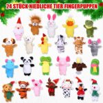 LIHAO Adventskalender 2026 mit 24 Tier-Fingerpuppen – Weihnachtskalender für Kinder – Bild 2