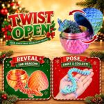 LOCYFENS Adventskalender 2026 – 24 Dracheneier mit beweglichen Drachen-Figuren für Kinder ab 3+ – Bild 2