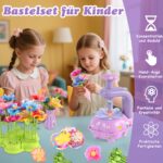 Charmofun DIY Blumen Bastelset – Kreatives Basteln für Kinder ab 3 Jahren – Bild 2