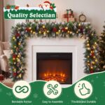 SHAVINGFUN Weihnachtsgirlande 2,7 m mit 30 LED – Batteriebetrieben für Innen & Aussen – Bild 4
