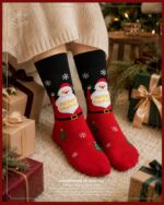 Sporzin Adventskalender 2026 – 12 Paar Weihnachtssocken aus 85% Baumwolle für Damen & Herren – Bild 7
