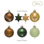Valery Madelyn Weihnachtskugeln 35er Set 5cm – Bruchsichere Christbaumkugeln Kupfergold & Bronze – Bild 5