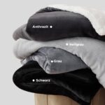 BEDSURE Sherpa Kuscheldecke 150x200 cm – Flauschige Wolldecke in Grau für Couch & Bett – Bild 6