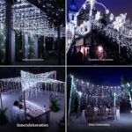 FLVOECN 30M 960 LED Eisregen Lichterkette Außen – Weihnachtsbeleuchtung mit 12 Modi & Timer – Bild 8