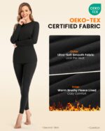 SIMIYA Damen Thermounterwäsche Set mit Innenfleece – Ultraleicht & Warm für Winter – Bild 4
