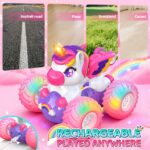 HappyGoLucky Einhorn RC Auto 2.4GHz 4WD – Ferngesteuertes Spielzeug für Mädchen 3-12 Jahre – Bild 3