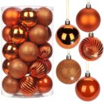 25er Set Briful Christbaumkugeln 6cm – Bruchsicher & vielfältig für festliche Dekoration