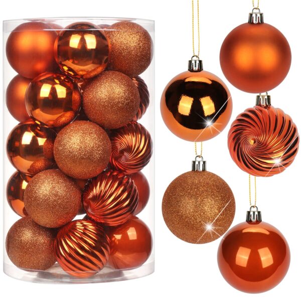 25er Set Briful Christbaumkugeln 6cm – Bruchsicher & vielfältig für festliche Dekoration