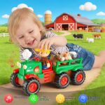 Gralal Bauernhof Traktor mit Musik & Tierfiguren – Lernspielzeug für Kleinkinder ab 1 Jahr – Bild 6