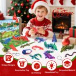 AHIKY Adventskalender 2026 mit 24 3D-gedruckten Spielzeugen – Weihnachtsgeschenk für Kinder – Bild 7