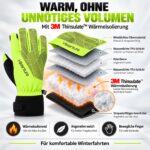 HIKENTURE Winterhandschuhe Wasserdicht mit 3M Thinsulate – Fahrradhandschuhe Unisex – Bild 4
