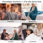 WAVVE Fleecedecke 220x240 cm – Premium Mikrofaser Kuscheldecke mit 260 GSM für Bett & Sofa – Bild 6