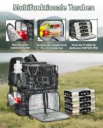 MATEIN Angelrucksack mit 4 Köderboxen & Rutenhalter – Wasserdicht für professionelle Angler – Bild 3