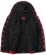 SwissWell Herren Flanelljacke mit Fleecefutter – Karierte Winterjacke mit Reisssverschluss – Bild 5
