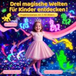 OneFire Einhorn Sternenhimmel Projektor – 3 Filme + 93 Effekte mit Fernbedienung für Mädchen ab 3 Jahren – Bild 3