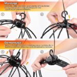 iBaycon Weihnachtsbeleuchtung 30cm Kugel 1-to-3 mit 360 LED – Faltbar & Wasserdicht für Aussen – Bild 7