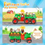 Gralal Bauernhof Traktor mit Musik & Tierfiguren – Lernspielzeug für Kleinkinder ab 1 Jahr – Bild 4